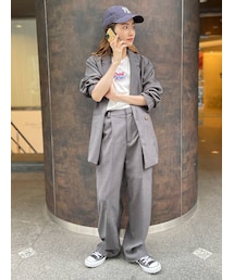 Ungrid | 【WEB限定】テーラードジャケットセットアップ(セットアップ)