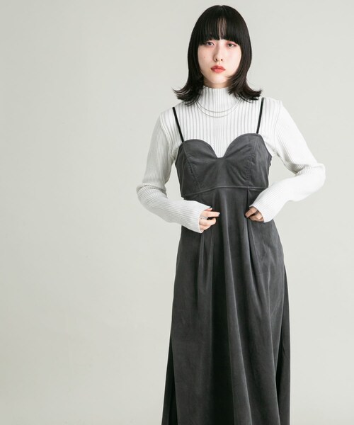 ビスチェデザインマキシワンピース