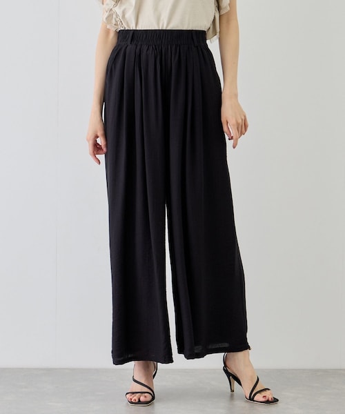 Jayro(ジャイロ)の「フレアワイドパンツ(その他パンツ・レディース・ブラック/グレー/ホワイト系/ベージュ・F)」の4枚目の写真