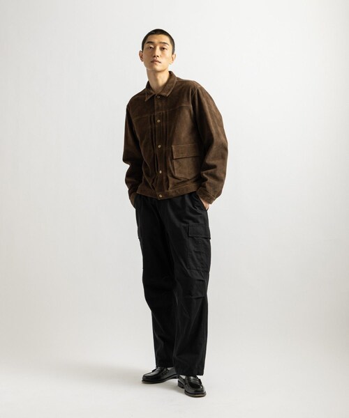 Saturdays NYC(サタデーズ ニューヨークシティ )の「Emil Type-1 Suede Leather Jacket(ブルゾン・レディース・ブラウン・L/M/S/XL)」の16枚目の写真
