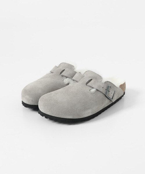 THE GOODLAND MARKET（ザグッドランドマーケット）の「BIRKENSTOCK　Boston Shearling Stone-narrow（サンダル・レディース・STONE・36/37/38）」の8枚目の写真