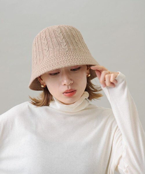 URBAN RESEARCH Sonny Label（アーバンリサーチサニーレーベル）の「サーモベルハット（ハット・レディース・ブラック/ベージュ・one）」の8枚目の写真