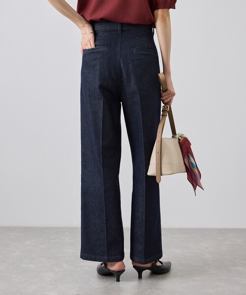 ROPE' PICNIC(ロペピクニック)の「ベルト付ストレートワイドデニムパンツ(デニムパンツ・レディース・ネイビー/ブルー・L/M/S/XL/XS)」の16枚目の写真