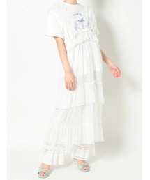 merry jenny | チュールフリルレイヤードワンピース(ワンピース)