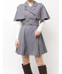 dazzlin | 【WEB限定カラーあり】ケープトレンチミニワンピース(ワンピース)