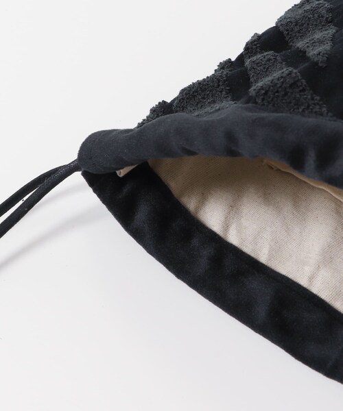 URBAN RESEARCH DOORS（アーバンリサーチドアーズ）の「『別注』beej×DOORS　巾着バッグ（ハンドバッグ・レディース・BEIGE/BLACK・-）」の5枚目の写真