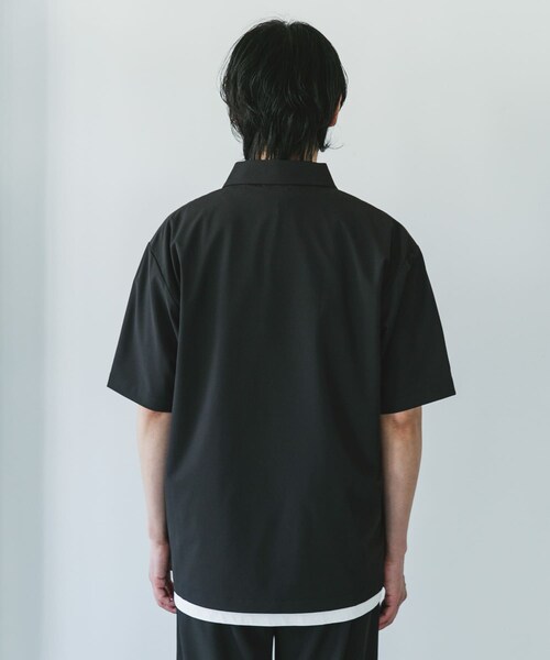 URBAN RESEARCH DOORS（アーバンリサーチドアーズ）の「『UR TECH』サマシェア ポロシャツ（ポロシャツ・メンズ・CHARCOAL/L.BLUE/BLACK・M/L/XL）」の9枚目の写真