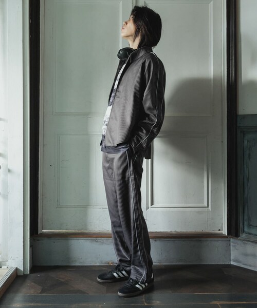 SENSE OF PLACE by URBAN RESEARCH（センスオブプレイスバイアーバンリサーチ）の「サイドラインピンストライプスラックス（その他パンツ・メンズ・CHARCOAL/KHAKI/ORANGE・M/L）」の10枚目の写真