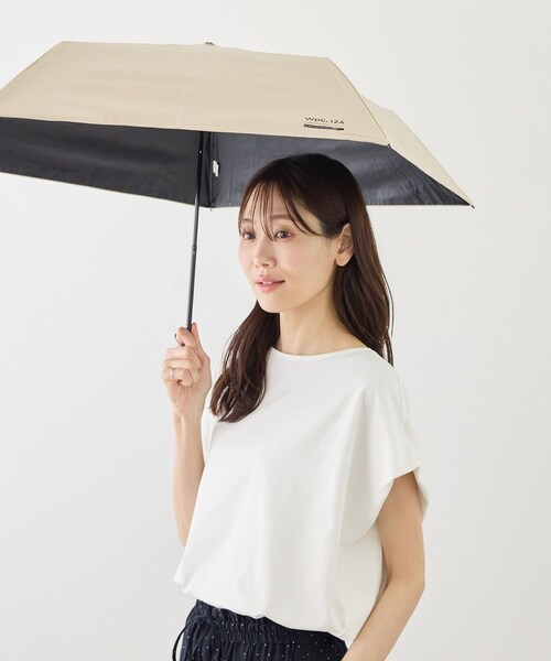 ROPE' PICNIC(ロペピクニック)の「【Wpc. IZA】IZA ULTRA LIGHT 折りたたみ日傘/晴雨兼用・UVカット・軽量(折りたたみ傘・レディース・グレー/ベージュ・F)」の17枚目の写真