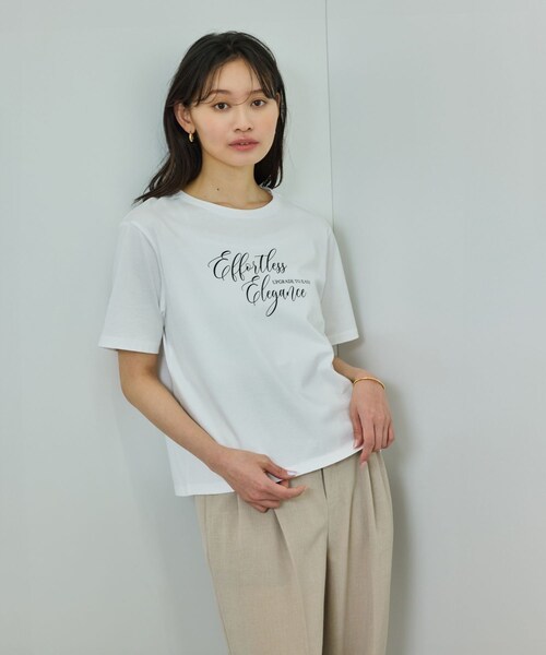 ROPE'（ロペ）の「プリントＴシャツ/イージーケア（Tシャツ/カットソー・レディース・ホワイト/ホワイト系・F）」の17枚目の写真
