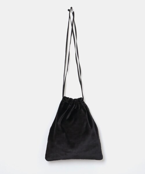 かぐれ（カグレ）の「Khadi&co　VELVET Embroidery Bag（ショルダーバッグ・レディース・NAT/BK・Free）」の6枚目の写真