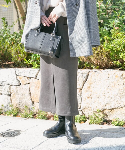 ITEMS URBANRESEARCH（アイテムズ アーバンリサーチ）の「フェイクスエードタイトスカート（スカート・レディース・IVO/MOC/SUMIKURO・FREE）」の12枚目の写真