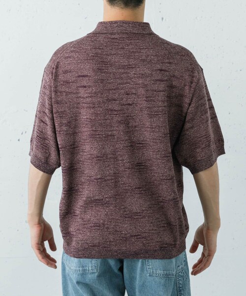URBAN RESEARCH（アーバンリサーチ）の「ULTERIOR　MELANGE SLUB YARN KNIT（ニット/セーター・メンズ・YELLOW/PURPLE/BROWN・M/L）」の5枚目の写真