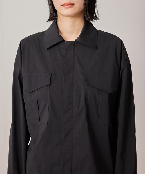 NERGY（ナージー）の「【ウォッシャブル対応】ナイロンZIPウィンドブレーカー（ナイロンジャケット・レディース・ブラック/キナリ・F）」の21枚目の写真