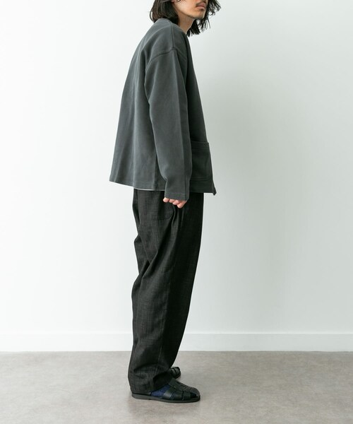 URBAN RESEARCH Sonny Label（アーバンリサーチサニーレーベル）の「デニムライクイージーワイドパンツ（デニムパンツ・メンズ・ブルー/ブラック/ブラウン・S/M/L）」の9枚目の写真