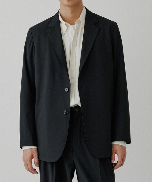 ADAM ET ROPE'（アダムエロペ）の「コンフォート テーラードジャケット / セットアップ対応（テーラードジャケット・メンズ・ブラック/ダークブラウン/ブラウン系・L/M/S）」の20枚目の写真