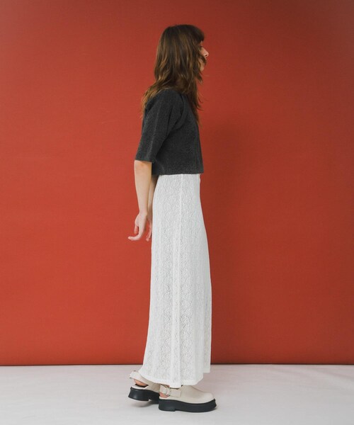 LAATO（ラート）の「melon lace skirt（スカート・レディース・インク/サブレ/パール・Free）」の6枚目の写真