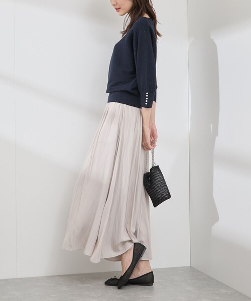 ROPE' PICNIC(ロペピクニック)の「【AIRina/エアリーナ】軽くてやわらかいシアーグリッターバレエシューズ(バレエシューズ・レディース・ブラック/キナリ・L/M/S)」の22枚目の写真