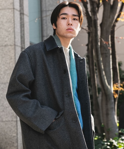 URBAN RESEARCH DOORS(アーバンリサーチドアーズ)の「ウールブレンドカバーオール(カバーオール・メンズ・CHECK/BROWN/BLACK・M/L)」の3枚目の写真