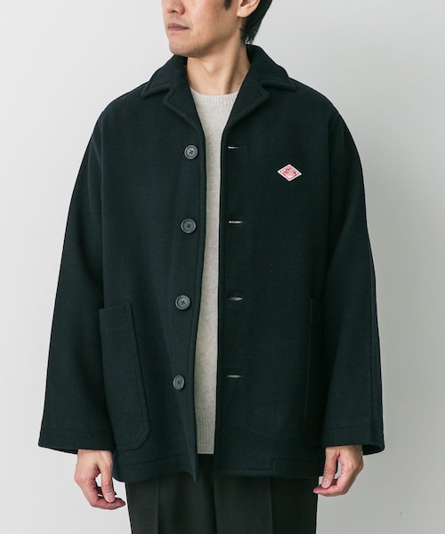 URBAN RESEARCH DOORS(アーバンリサーチドアーズ)の「DANTON WOOL MELTON JACKET(テーラードジャケット・メンズ・GREY/DK NAVY/DK OLIVE/BEIGE/ORANGE・38/40/42)」の4枚目の写真