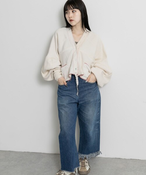 THE GOODLAND MARKET（ザグッドランドマーケット）の「77circa　make gather sleeve rib cardigan（カーディガン/ボレロ・レディース・off1/off2/off3・one）」の11枚目の写真