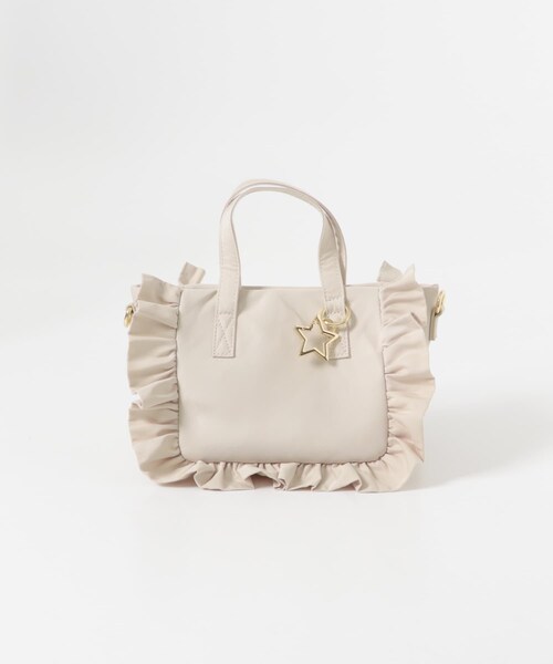 RODE SKO（ロデスコ）の「スターチャームフリルミニトートバッグ（ハンドバッグ・レディース・IVORY/MOCHA/BLACK・one）」の16枚目の写真