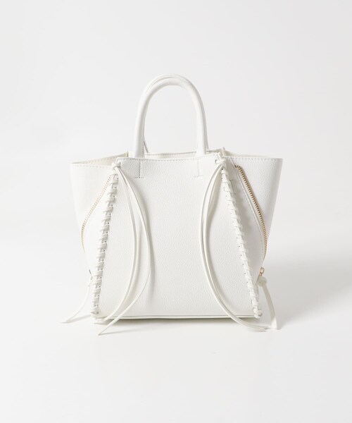 URBAN RESEARCH ROSSO（アーバンリサーチロッソ）の「サイドジップミニトート（ショルダーバッグ・レディース・BLACK/GREIGE/WHITE・-）」の6枚目の写真