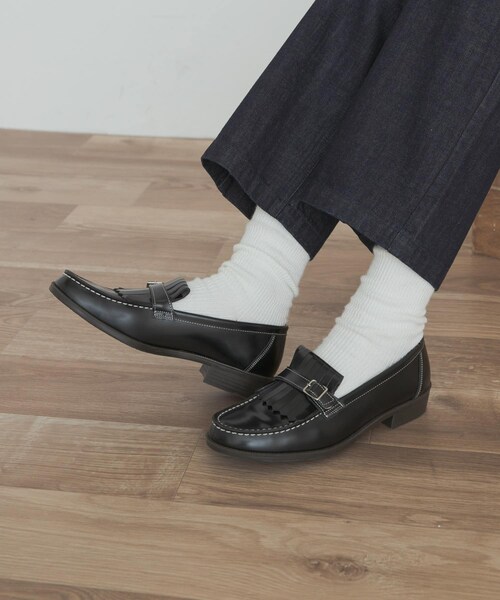 URBAN RESEARCH DOORS（アーバンリサーチドアーズ）の「『別注』HARUTA×DOORS　キルトローファー（ローファー・レディース・BLACK・23/23.5/24/24.5）」の7枚目の写真