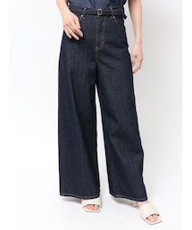 Lee | Leeハイライズセミワイドパンツ(デニムパンツ)