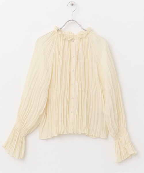 URBAN RESEARCH ROSSO（アーバンリサーチロッソ）の「2WAYプリーツブラウス（シャツ/ブラウス・レディース・OFF WHITE/BLUE/BLACK・FREE）」の18枚目の写真