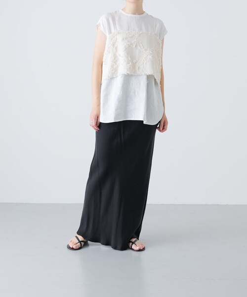 かぐれ（カグレ）の「ジャガードキャミソール（キャミソール・レディース・IVORY・FREE）」の8枚目の写真