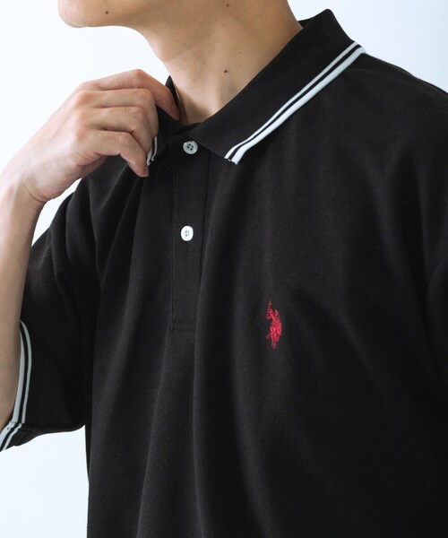ITEMS URBANRESEARCH（アイテムズ アーバンリサーチ）の「U.S. POLO ASSN　カノコポロシャツ（ポロシャツ・メンズ・WHITE/BLACK/BLUE・M/L）」の19枚目の写真