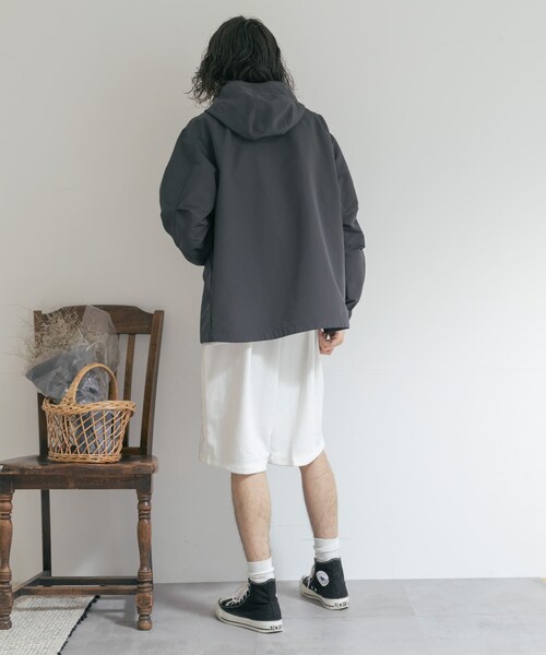 THE GOODLAND MARKET(ザグッドランドマーケット)の「『別注』MIDIUMISOLID×TGM Short easy pants(その他パンツ・レディース・Black/Off White/Top gray・one)」の10枚目の写真