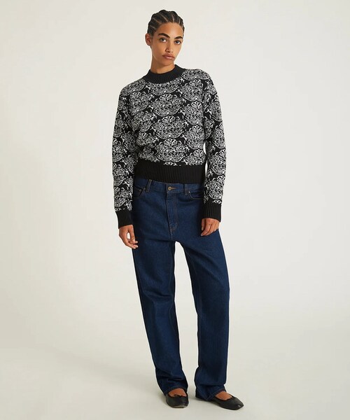 Saturdays NYC（サタデーズ ニューヨークシティ ）の「VARICK MOCKNECK SWEATER（ニット/セーター・レディース・ブラック/ブルー・L/XL/XS）」の17枚目の写真