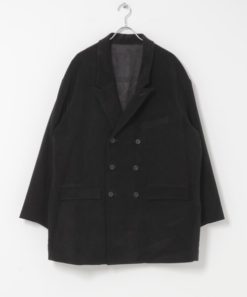 URBAN RESEARCH（アーバンリサーチ）の「THE DAY　MOLESKIN DOUBLE BREASTED JACKET（テーラードジャケット・メンズ・BLACK・2/3）」の10枚目の写真