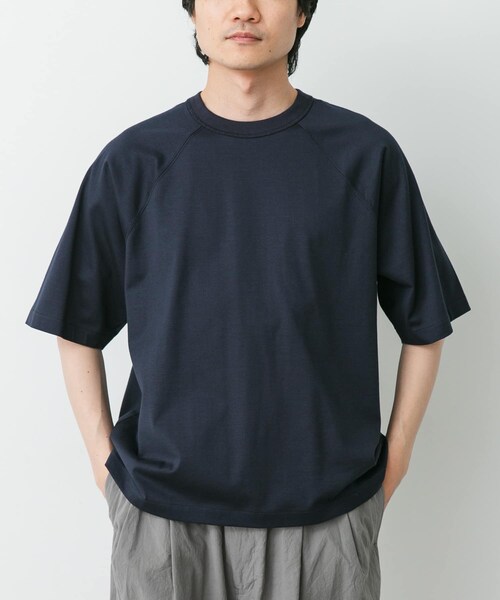 URBAN RESEARCH DOORS(アーバンリサーチドアーズ)の「STILL BY HAND ハーフスリーブカットソー(Tシャツ/カットソー・メンズ・BLACK/PALE GREY/NAVY/D.ORANGE・46/48)」の3枚目の写真