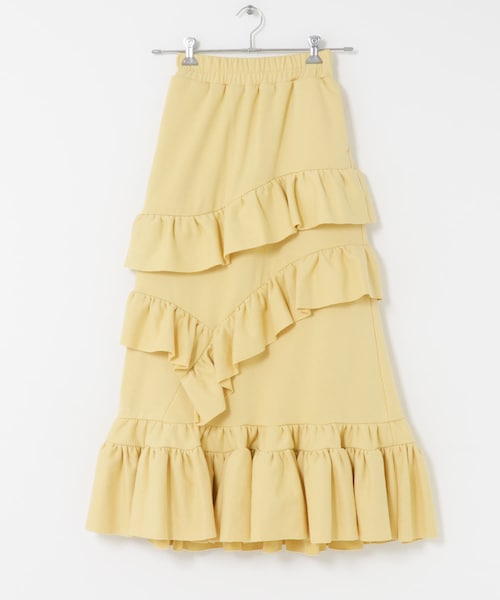 THE GOODLAND MARKET（ザグッドランドマーケット）の「old honey　48°C skirt（スカート・レディース・02gray/01yellow・FREE）」の2枚目の写真