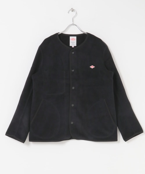 URBAN RESEARCH DOORS（アーバンリサーチドアーズ）の「DANTON　FLEECE COLLARLESS JACKET（ノーカラージャケット・メンズ・BLACK/MARBLE/DK GREY/C GREY/KHAKI/GREEN/DK ORANGE・40/42/44）」の12枚目の写真