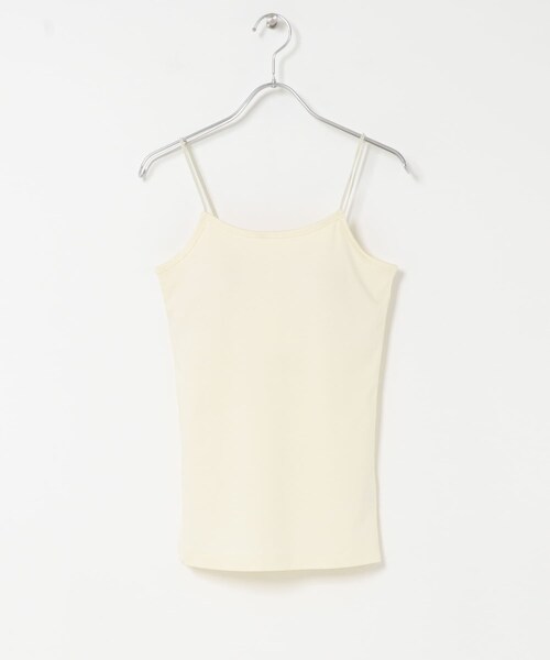KBF（ケイビーエフ）の「スパゲティダブルストラップキャミソール（キャミソール・レディース・IVORY/CHARCOAL/BLACK・one）」の7枚目の写真