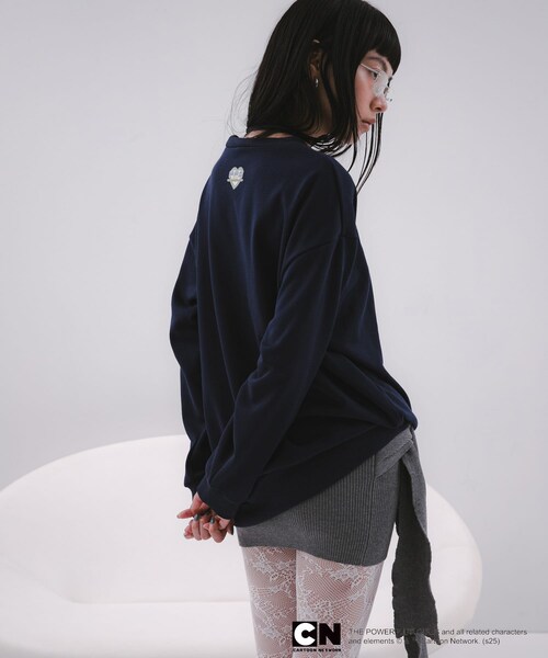 SENSE OF PLACE by URBAN RESEARCH（センスオブプレイスバイアーバンリサーチ）の「『別注』PPG / SENSE OF PLACE ルーズスウェット（スウェット・レディース・NAVY/GRAY・one）」の22枚目の写真