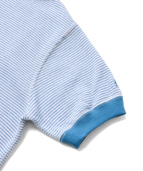 URBAN RESEARCH DOORS（アーバンリサーチドアーズ）の「GYMPHLEX ショートスリーブフードパーカー（パーカー・メンズ・AZURE/WHITE/PALM/WHITE・M/L）」の7枚目の写真