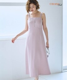 SMILE LAND | ＜大きいサイズ＞ハイウエスト切替キャミワンピース【OtonaSMILE】(ワンピース)