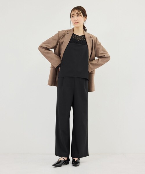 ROPE' PICNIC(ロペピクニック)の「レイヤードオールインワン(つなぎ/オールインワン・レディース・ブラック/ベージュ系・L/M/S)」の16枚目の写真