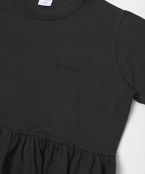 URBAN RESEARCH Sonny Label（アーバンリサーチサニーレーベル）の「『別注』CHAMPION×Sonny Label　ギャザーワンピース（ワンピース・レディース・ブラック/ネイビー/グリーン・Free）」の13枚目の写真