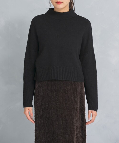 URBAN RESEARCH ROSSO（アーバンリサーチロッソ）の「ショートハイネックホールニット（ニット/セーター・レディース・black/off/red・FREE）」の21枚目の写真