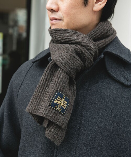 URBAN RESEARCH DOORS(アーバンリサーチドアーズ)の「ハミルトンマフラー(マフラー・メンズ・OFF WHITE/MIX BROWN/BLACK/SAGE GREEN・-)」の3枚目の写真
