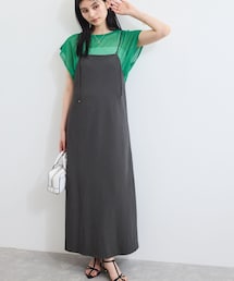 バイヤス仕立てナローキャミワンピース