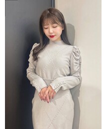 EATME | クロスケーブルニットTOP（セットアップ可能）(ニット/セーター)