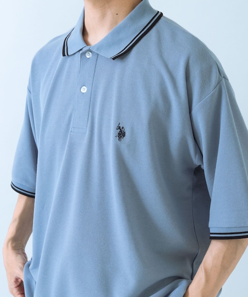 ITEMS URBANRESEARCH（アイテムズ アーバンリサーチ）の「U.S. POLO ASSN　カノコポロシャツ（ポロシャツ・メンズ・WHITE/BLACK/BLUE・M/L）」の3枚目の写真