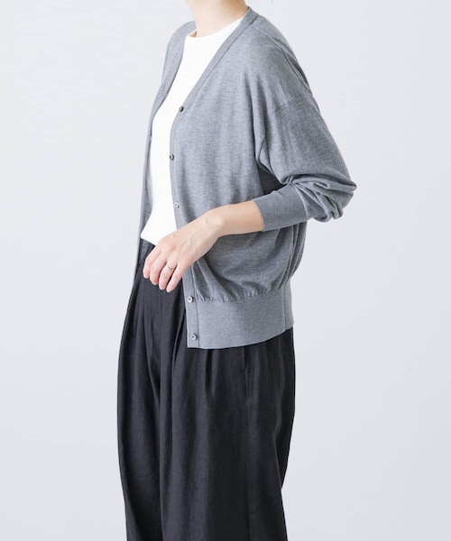 かぐれ（カグレ）の「コットンエアリーカーディガン（カーディガン/ボレロ・レディース・YELLOW/GRAY/BLACK・FREE）」の2枚目の写真